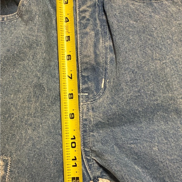 Vintage 90s Zip Code High Waist Lace Patchwork Jeans Size 9/10 Boho Chic - Picture 6 of 16